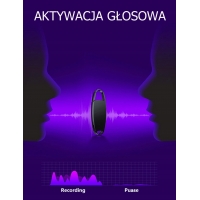 DYKTAFON BRELOCZEK NA KLUCZE AKTYWOWANY DŹWIĘKIEM