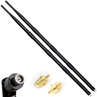 2 x ANTENA DOOKÓLNA BAT 4G LTE 18dbi + 2 x WTYK ADAPTER BECZKA SMAż-CRC9
