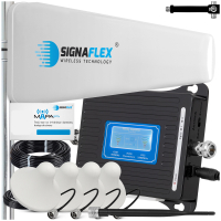 WZMACNIACZ 65dBi ZASIĘGU SIECI GSM/DCS INTERNETU 4G + ANT 10m GOTOWY ZESTAW