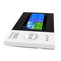 ALARM BEZPRZEWODOWY Wi-Fi / GSM Z DUŻYM DOTYKOWYM LCD, APP Tuya - KOMPLET