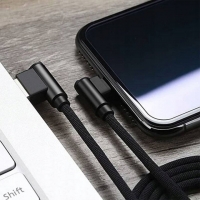 KABEL KĄTOWY 2 w 1 Micro USB + Typ-C DO TELEFONU, KAMERY, LOKALIZATORA GPS