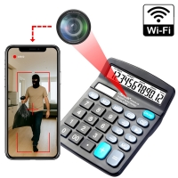 UKRYTA SZPIEGOWSKA KAMERA WiFi W KALKULATORZE DETEKCJA RUCH PODGLĄD NA ŻYWO