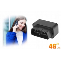 MINI LOKALIZATOR NADAJNIK PODSŁUCH DO GNIAZDA OBD W AUCIE 4G GPS GSM 12-24V