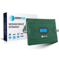 MOCNY REPEATER, WZMACNIACZ SIECI KOMÓRKOWEJ GSM i INTERNETU 4G LTE + ANTENY
