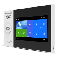 ALARM BEZPRZEWODOWY Wi-Fi / GSM Z DUŻYM DOTYKOWYM LCD, APP Tuya - KOMPLET