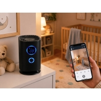 DYSKRETNIE UKRYTA KAMERA SZPIEGOWSKA WiFi W OCZYSZCZACZU POWIETRZA DETEKCJA
