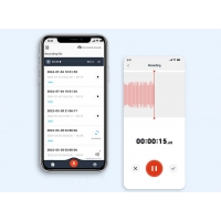 INTELIGENTNY DYKTAFON AI Bluetooth ChatGPT Transkrypcja- GŁOS NA TEKST ,APP