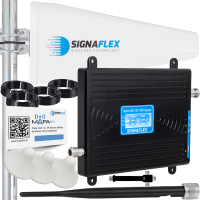 WIELOZAKRESOWY REPEATER, WZMACNIACZ GSM/UMTS/DCS INTERNETU 4G LTE + ANTENY