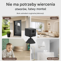 MINI MONITORING KAMERA SZPIEGOWSKA Wi-Fi, DETEKCJA RUCHU , TRYB DZIEŃ / NOC
