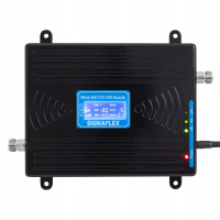 WIELOZAKRESOWY REPEATER, WZMACNIACZ GSM/UMTS/DCS INTERNETU 4G LTE + ANTENY