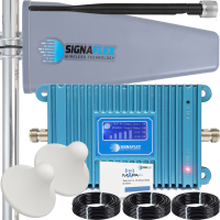 MOCNY REPEATER WZMACNIACZ ZASIĘGU SYGNAŁU KOMÓRKOWEGO SIECI GSM 2G + ANTENY