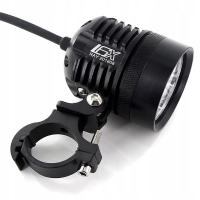SOLIDNY HALOGEN MOTOCYKLOWY LED CREE 60W 6000LM MOC ŚWIECENIA 12-24V 6000K