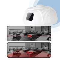 UKRYTA KAMERA WIFI W ATRAPIE CZUJNIKA DYMU CZADU DETEKCJA, OBRAZ + DŹWIĘK
