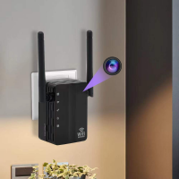 REPEATER WZMACNIACZ SIECI -DYSKRETNIE WBUDOWANA KAMERA WiFi PODGLĄD NA ŻYWO