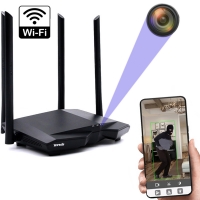 UKRYTA KAMERA SZPIEGOWSKA Wi-Fi W ROUTERZE DETEKCJA RUCHU, PODGLĄD NA ŻYWO