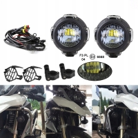 HALOGENY LED 9V - 30V LAMPY V-STORM BMW GS adv varradero 40W Z HOMOLOGACJĄ