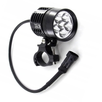 SOLIDNY HALOGEN MOTOCYKLOWY LED CREE 60W 6000LM MOC ŚWIECENIA 12-24V 6000K