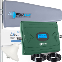WIELOZAKRESOWY REPEATER, WZMACNIACZ GSM INTERNETU HSPA 4G LTE + ANTENY 15m