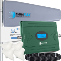 WIELOZAKRESOWY WZMACNIACZ ZASIĘGU SIECI 4G GSM/E-GSM/LTE/DCS/HSPA + ANTENY