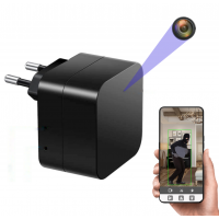 DYSKRETNIE UKRYTA KAMERA  WiFi W ŁADOWARCE SIECIOWEJ USB, PODGLĄD NA ŻYWO