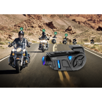 INTERKOM MOTOCYKLOWY EJEAS K1 KAMERA 2K VIDEO 1000m WIFI MESH 4 OSOBY BT5.1