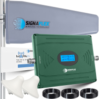WZMACNIACZ ZASIĘGU SIECI GSM/E-GSM/LTE/DCS/HSPA i INTERNETU 4G LTE + ANTENY
