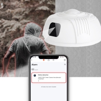UKRYTA KAMERA WIFI W ATRAPIE CZUJNIKA DYMU CZADU DETEKCJA, OBRAZ + DŹWIĘK