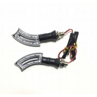 KIERUNKOWSKAZY MOTOCYKLOWE LED DO SKUTERA QUAD KIERUNKI MIGACZE
