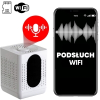 UKRYTY SZPIEGOWSKI DYKTAFON WIFI PODSŁUCH W ATRAPIE ODŚWIEŻACZA POWIETRZA