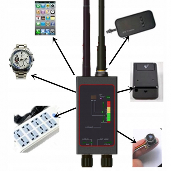 PRECYZYJNY WYKRYWACZ LOKALIZATORÓW KAMER GPS GSM 2G,3G,4G, WIFI, PODSŁUCHÓW