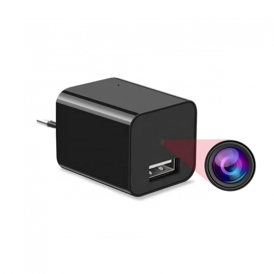 ZASILACZ ŁADOWARKA SIECIOWA USB Z KAMERĄ 1080P