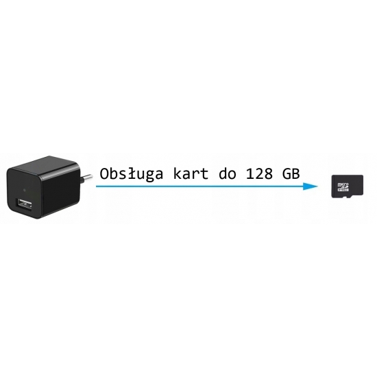 ZASILACZ ŁADOWARKA SIECIOWA USB Z KAMERĄ 1080P