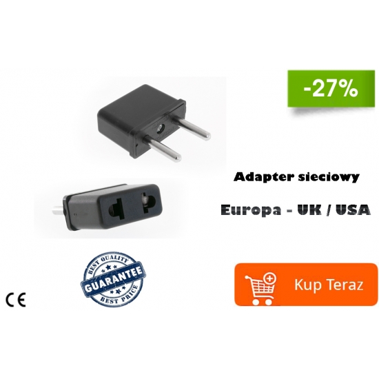 ADAPTER SIECIOWY PRZEJŚCIÓWKA Europa Polska-USA/UK