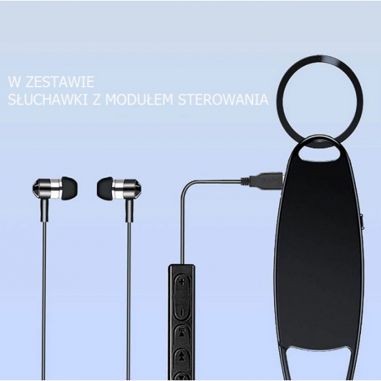 DYKTAFON BRELOCZEK NA KLUCZE AKTYWOWANY DŹWIĘKIEM