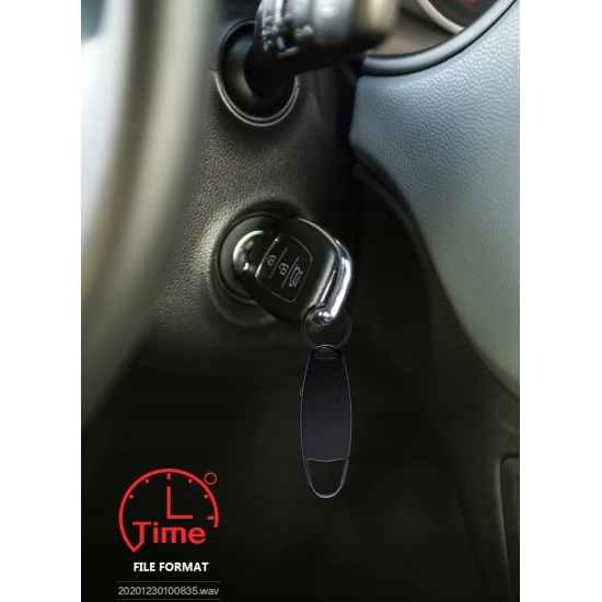 DYKTAFON BRELOCZEK NA KLUCZE AKTYWOWANY DŹWIĘKIEM