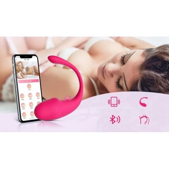 WIBRATOR, JAJKO INTENSYWNIE WIBRUJĄCE, DILDO STEROWANE TELEFONEM SMARTFONEM