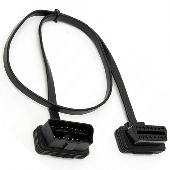 PRZEDŁUŻKA PRZEDŁUŻACZ ADAPTER PŁASKI KABEL 60cm OBD2 16PIN MĘSKI ŻEŃSKI HQ