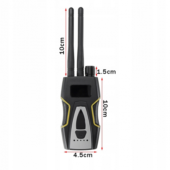 WYKRYWACZ LOKALIZATORÓW KAMER GPS GSM 2G,3G,4G, WIFI, PODSŁUCHÓW