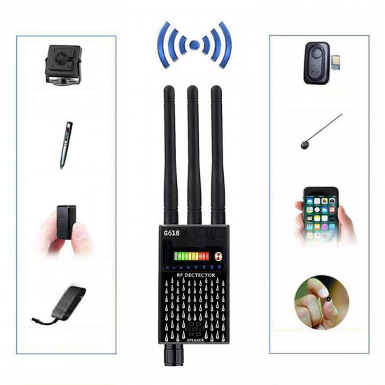 SOLIDNY WYKRYWACZ LOKALIZATORÓW KAMER GPS GSM 2G,3G,4G, WIFI, PODSŁUCHÓW