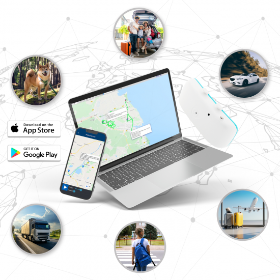 OBROŻA LOKALIZATOR GPS ŚLEDZENIE PSA i KOTA IP67 Z ALARMEM STREFY APLIKACJA
