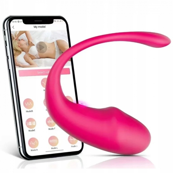 WIBRATOR, JAJKO INTENSYWNIE WIBRUJĄCE, DILDO STEROWANE TELEFONEM SMARTFONEM