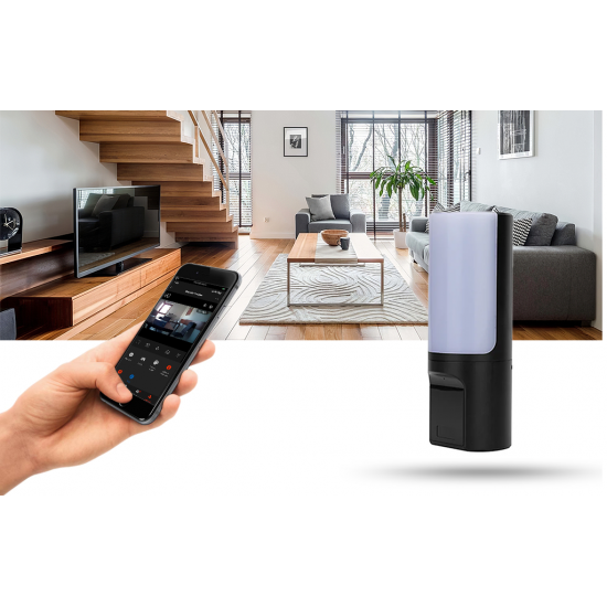 UKRYTA KAMERA SZPIEGOWSKA WIFI LAMPA ŚCIENNA DETEKCJA RUCHU PODGLĄD NA ŻYWO