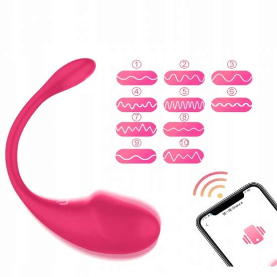 WIBRATOR, JAJKO INTENSYWNIE WIBRUJĄCE, DILDO STEROWANE TELEFONEM SMARTFONEM