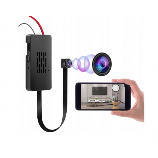 MINI KAMERA SZPIEGOWSKA 90° WiFi DETEKCJA RUCHU 1080p TUYA, JAKOŚĆ PREMIUM
