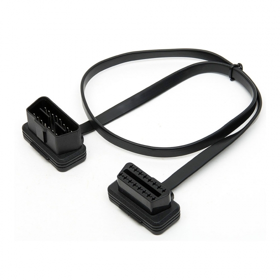 PRZEDŁUŻKA PRZEDŁUŻACZ ADAPTER PŁASKI KABEL 60cm OBD2 16PIN MĘSKI ŻEŃSKI HQ