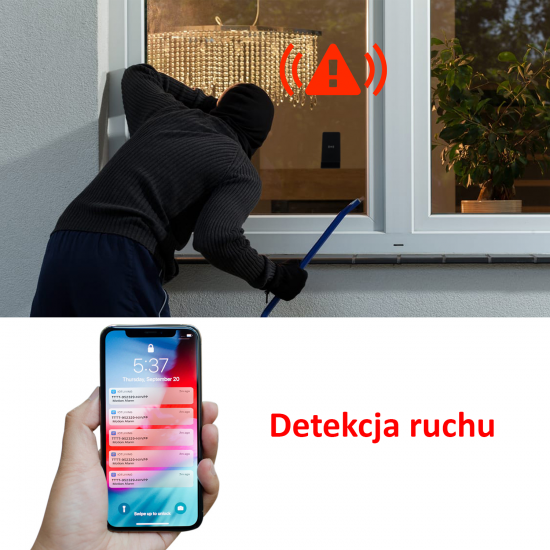 ŁADOWARKA INDUKCYJNA Z DYSKRETNIE WBUDOWANĄ KAMERĄ WiFi, PODGLĄD NA TELEFON