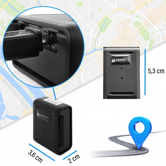 MINI LOKALIZATOR GPS - 15 dni CZUWANIA-  MOCNY MAGNES - ŚLEDZENIE -PODSŁUCH