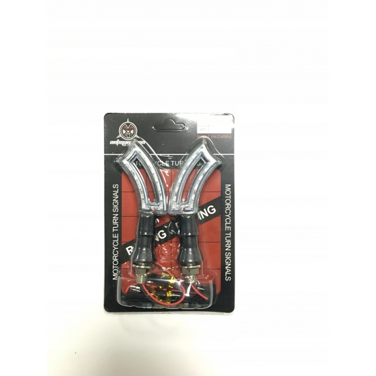 KIERUNKOWSKAZY MOTOCYKLOWE LED DO SKUTERA QUAD KIERUNKI MIGACZE
