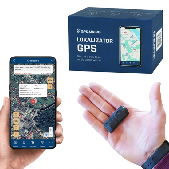 MINI LOKALIZATOR GPS - 10 dni CZUWANIA- ŚLEDZENIE -PODSŁUCH-bateria 1000mAh