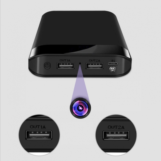 POWERBANK UKRYTA KAMERA SZPIEGOWSKA W POWERBANKU WiFi OBRAZ NA ŻYWO 10000mA